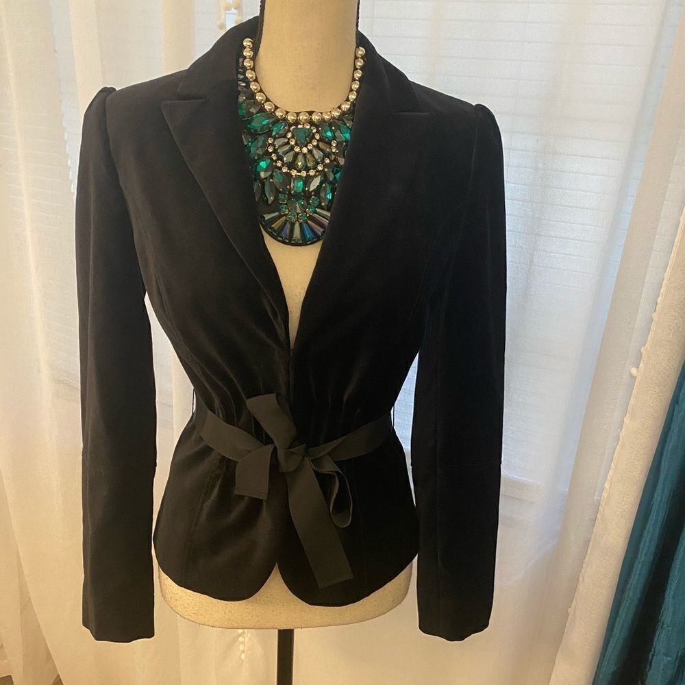 NEXT velour blazer ,S